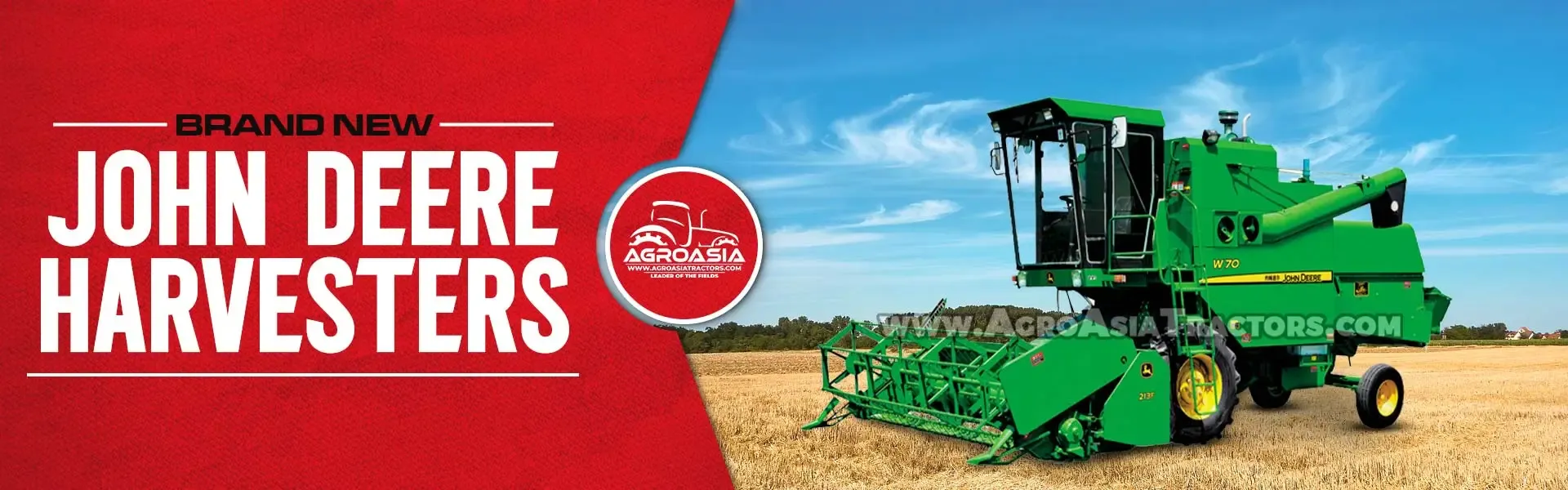 brand new john deere harvesters for sale by agroasia tractors