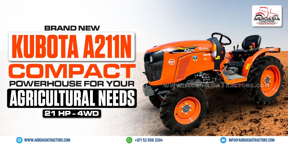 Kubota A211N Tractor – Compact Powerhouse for Your Agricultural Needs