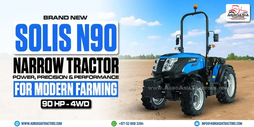 solis N90 narrow tractor for sale by agroasia tractors