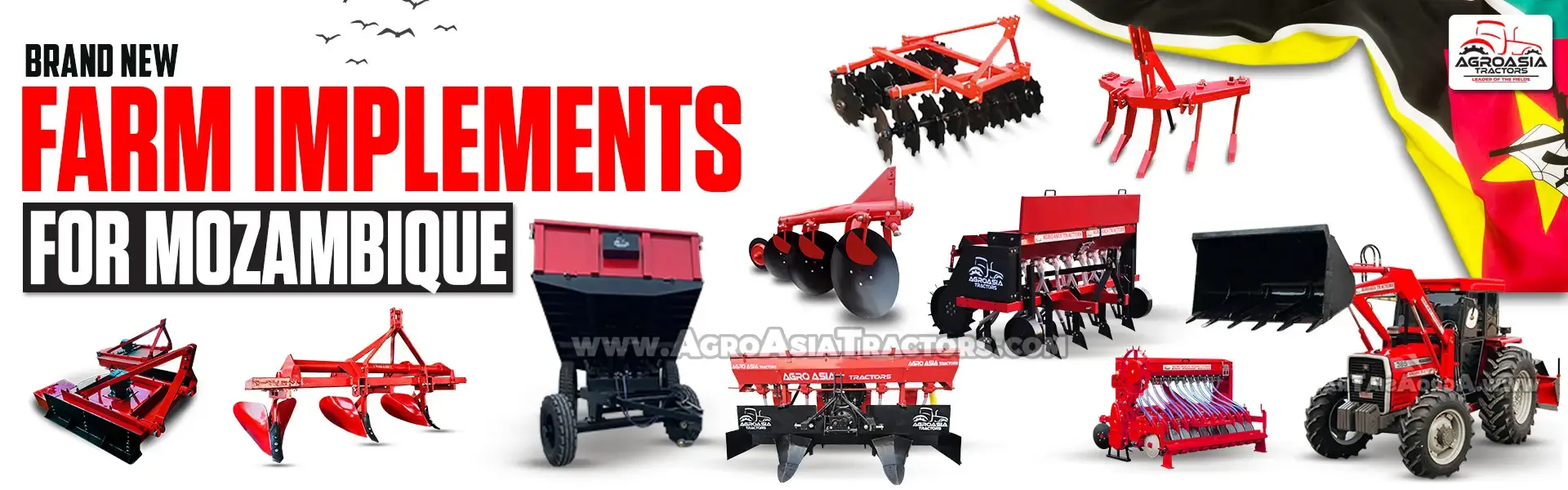 Farm Implements for sale in Mozambique by agroasia tractors
